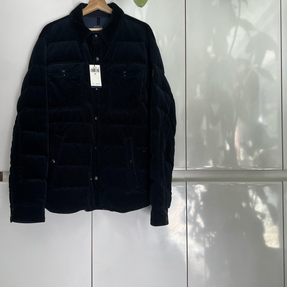 💥SOLD💥  515$ POLO Ralph Lauren COLDEN CORDUROY DOWN navy jacket 🍂 XL - Picture 6 of 9